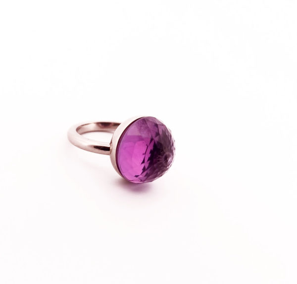 Bague Asteria Or Blanc 18K Ametiste – Image 2
