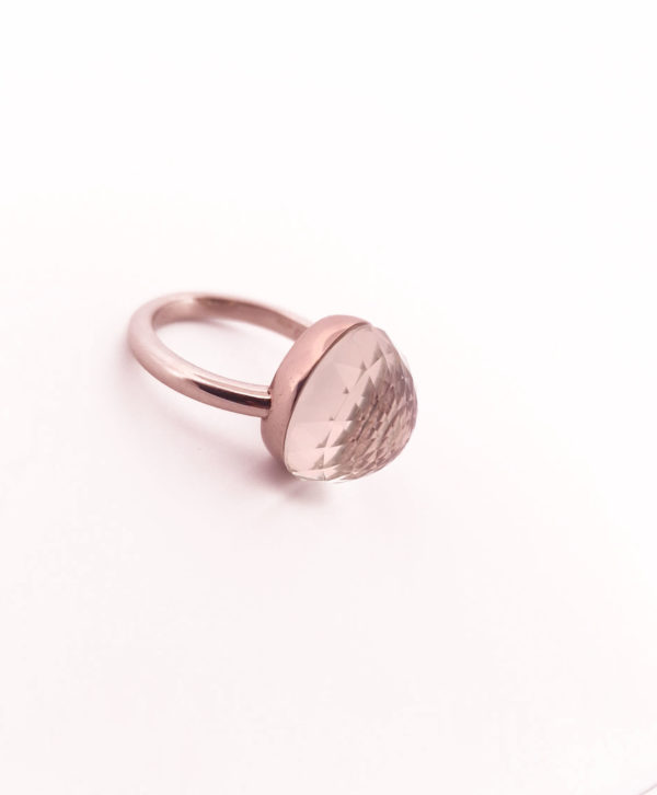 Bague Asteria Or Blanc 18K Prasiolite – Image 2