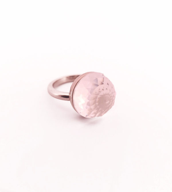 Bague Asteria Or Blanc Quartz 18K – Image 2
