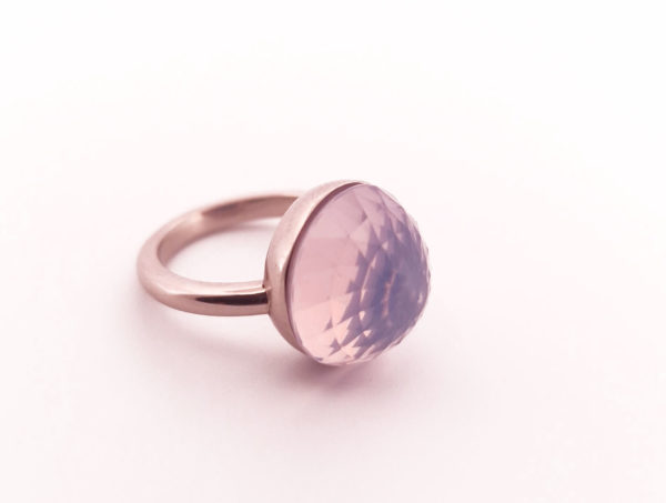 Bague Asteria Or Blanc 18K Quartz Lavande – Image 2
