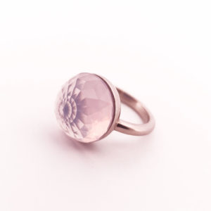 Bague Asteria Or Blanc 18K Quartz Lavande