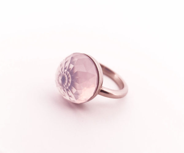 Bague Asteria Or Blanc 18K Quartz Lavande