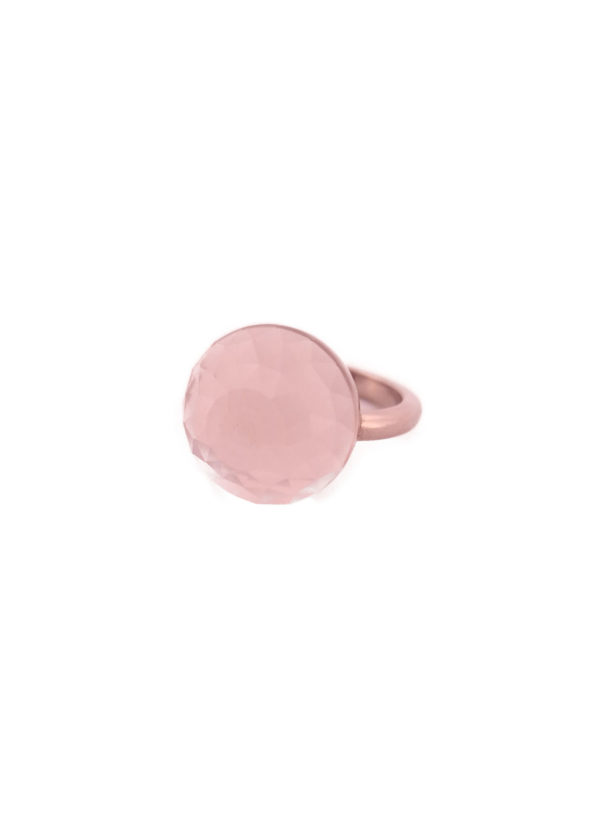 Bague Asteria Or Blanc 18K Quartz Rose – Image 2