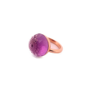 Bague Asteria Or Rose 18K Améthyste