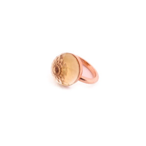 Bague Asteria Or Rose 18K Lemon Quartz
