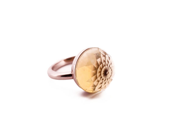 Bague Asteria Or Blanc 18K Lemon Quartz – Image 3