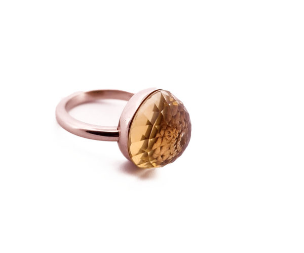 Bague Asteria Or Blanc 18K Lemon Quartz – Image 2