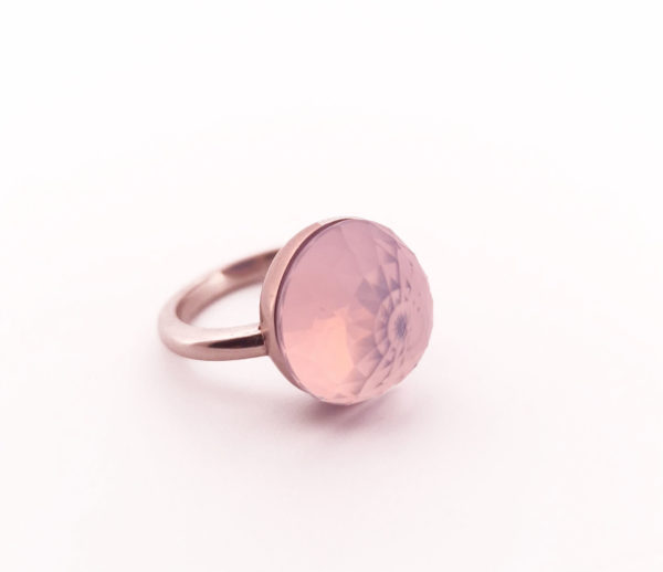 Bague Asteria Or Rose 18K Quartz Lavande – Image 3
