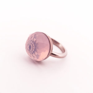 Bague Asteria Or Rose 18K Quartz Lavande