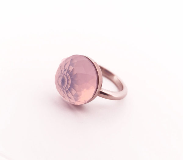 Bague Asteria Or Rose 18K Quartz Lavande