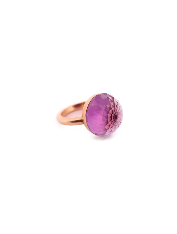 Bague Asteria Or Jaune 18K Améthyste – Image 2