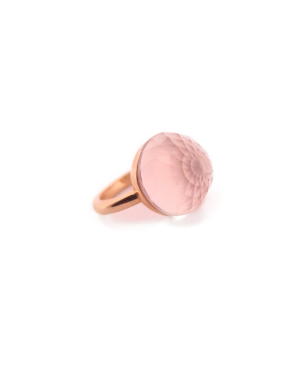 Bague Asteria Or Jaune 18K Quartz Rose – Image 3