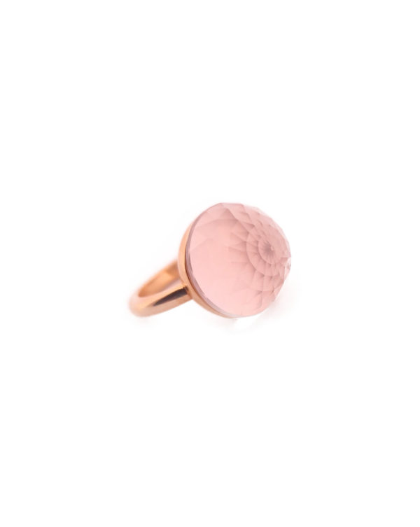 Bague Asteria Or Jaune 18K Quartz Rose – Image 2