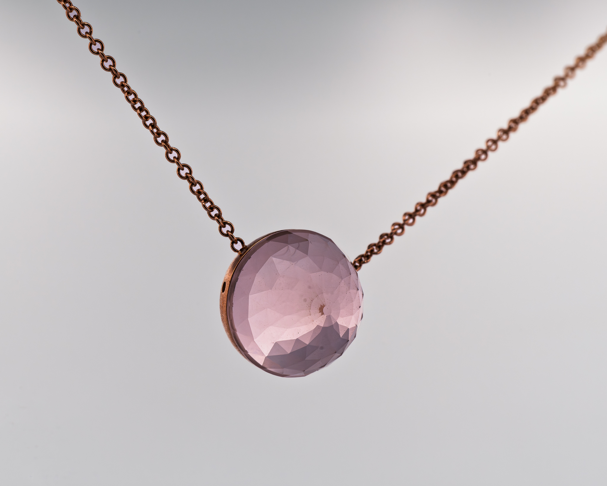 Pendentif Asteria – Or Rose & Quartz Rose – Image 2